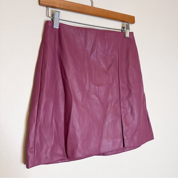 NWT Anthropologie Maeve Faux Leather Skirt - Picture 2 of 6